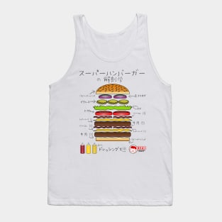 Super Burger Anatomy Tank Top